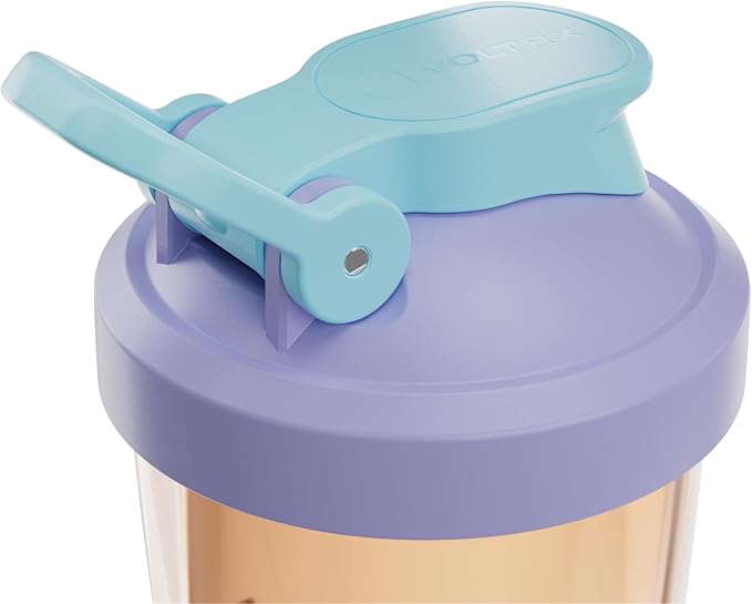 VOLTRX VortexBoost Electric Shaker Bottle, USB C Rechargeable Protein Shake Mixer, Shaker Cups for Protein Shakes and Meal Replacement Shakes, BPA-Free, Made with Tritan, Cosmic Purple, 24oz