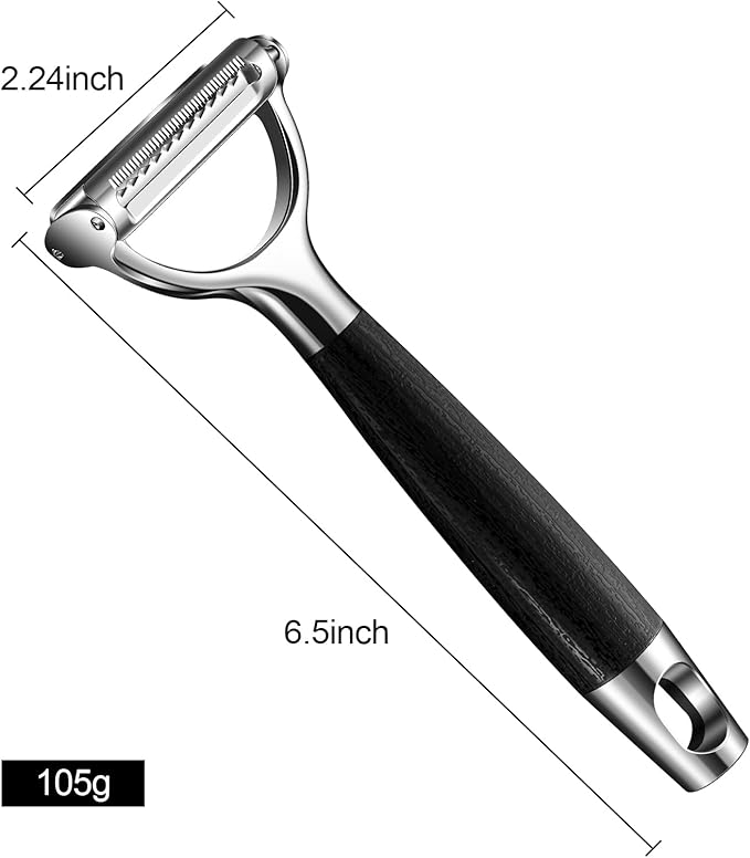 Multifunctional Vegetable Julienne Peeler for Kitchen, Camping and Travel