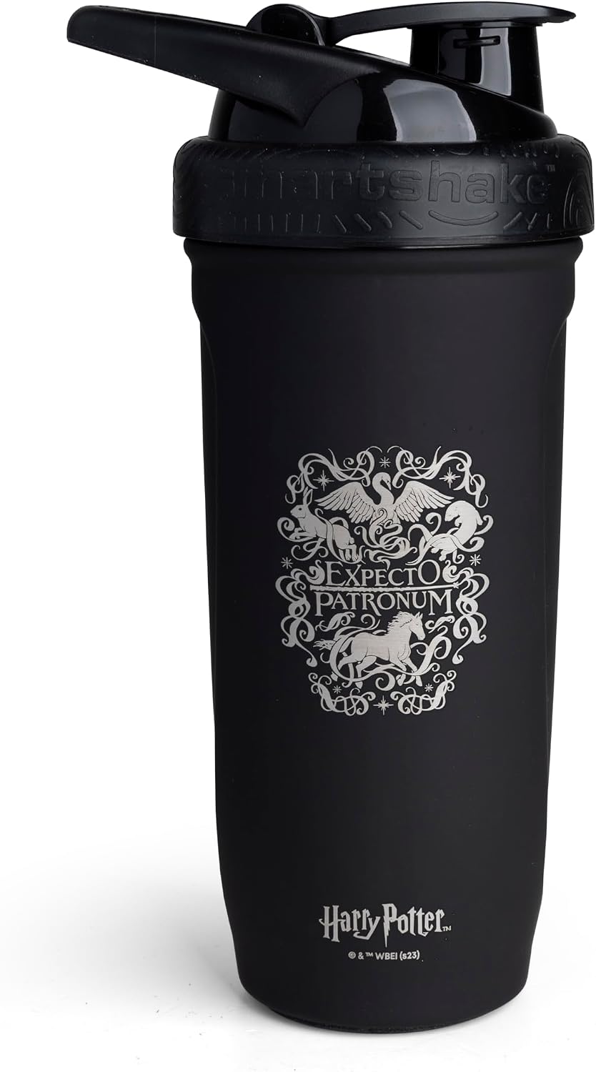 Reforce Stainless Steel Harry Potter Expecto Patronum Style Protein Shaker Bottle (900 ML /30oz) | Silent Mixing | Leak-Proof Shaker Bottle | Gym Shaker Bottle | BPA-Free