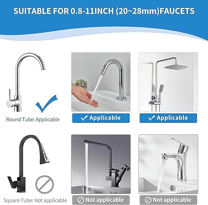 Kitchen Sink Faucet Organizer, Kitchen Sink Organizer Over Faucet, Over Sink Dish Drying Rack, Sponge Holder for Kitchen Sink, for 0.7-1.1 inch Round Water Pipe (Grey, Left Mount)