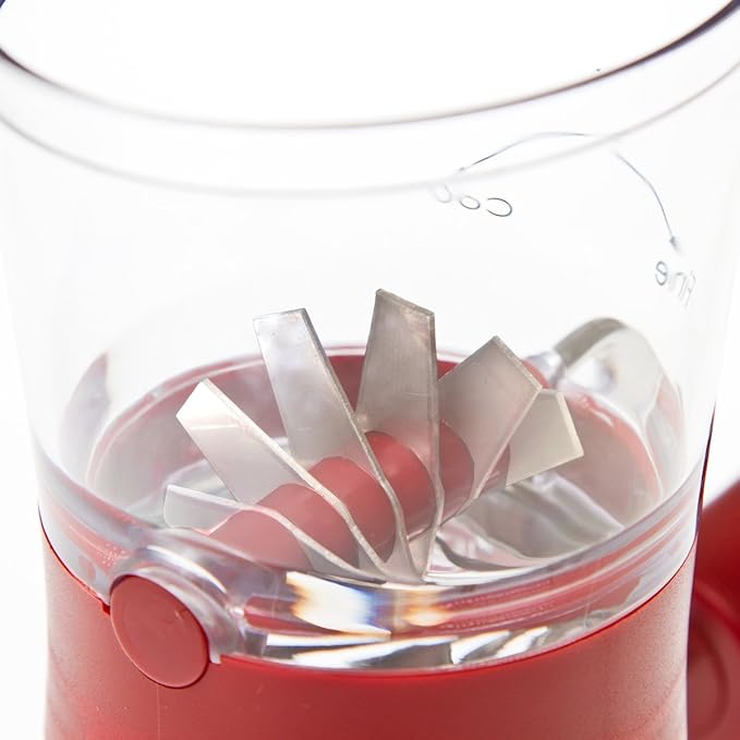 Prepworks by Progressive Nut Chopper with Non-Skid Base, Red