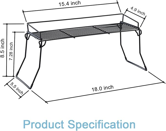 JUNCHU CHERRY Metal The Sink Vanity Organizer, Bathroom or Kitchen Sink Organizer, Feminine Products Organizer (Black)