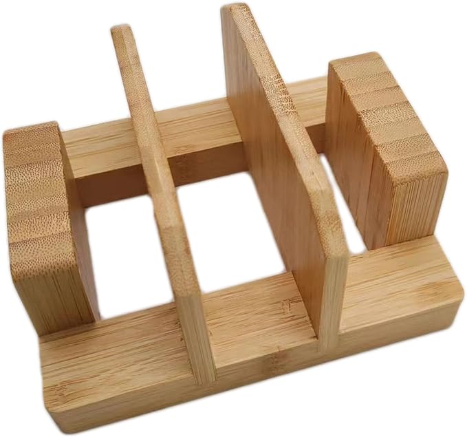 Bamboo Cutting Board Rack, Pot Lid Rack, Tabletop Knife Holder, Cake Mold, Baking Pan and Bakeware Organizer