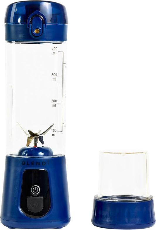 Pro+ Portable Blender (17.5oz, Navy Blue), Powerful Ice Crushing 120W Motor
