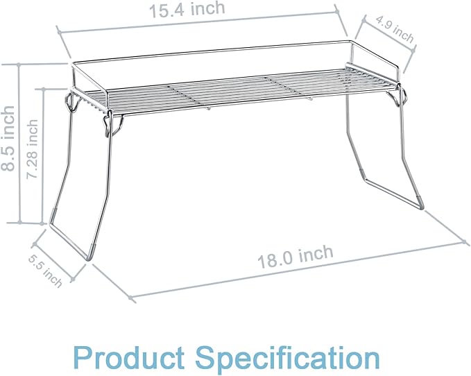 JUNCHU CHERRY Metal The Sink Vanity Organizer, Bathroom or Kitchen Sink Organizer, Feminine Products Organizer (Chrome)