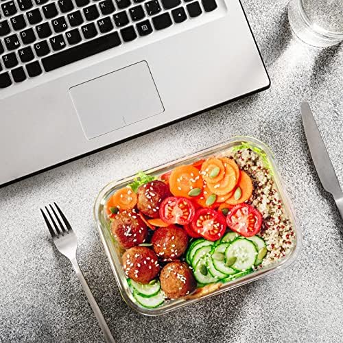 24 Piece Glass Food Storage Containers with Lids,Gray