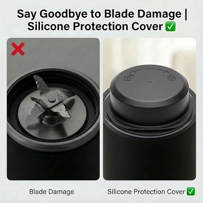 Accessories for Ninja Blast, 2-in-1 Portable Lid & Blade Cover Set Leakproof Dishwasher Safe Replacement Lids, Compatible for Ninja Blast Personal Blender BC100, BC151, CL155 Series