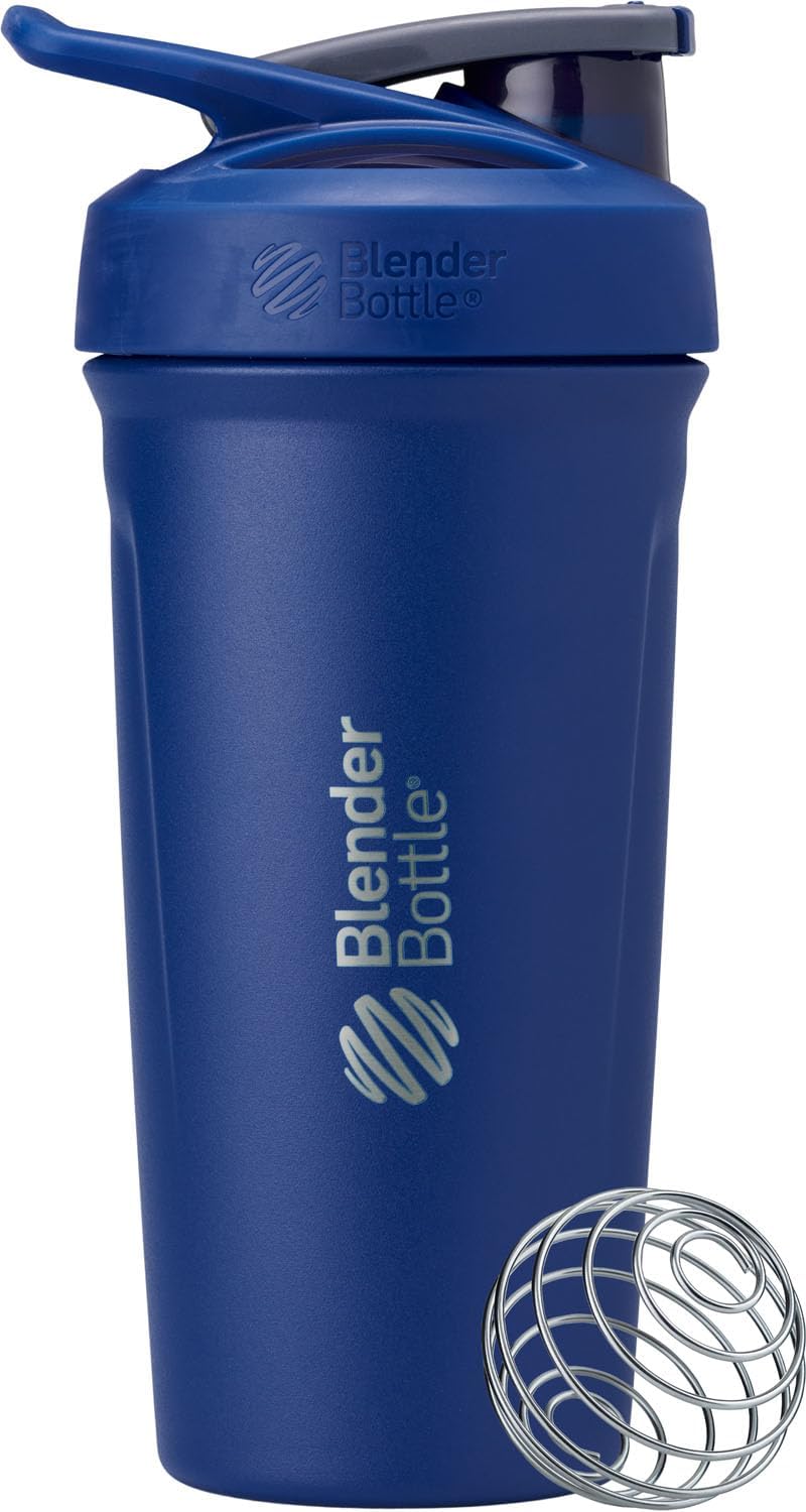 Sport Flip Stainless Steel Shaker Bottle 24 oz Reflex Blue