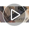 Over Sink Dish Drying Rack, Expandable 14.96"–22.44" Adjustable Dish Rack for Kitchen Sink, 304 Stainless Steel Dish Drainer with Utensil Holder, Space Saving for Most Standard Kitchen Sinks