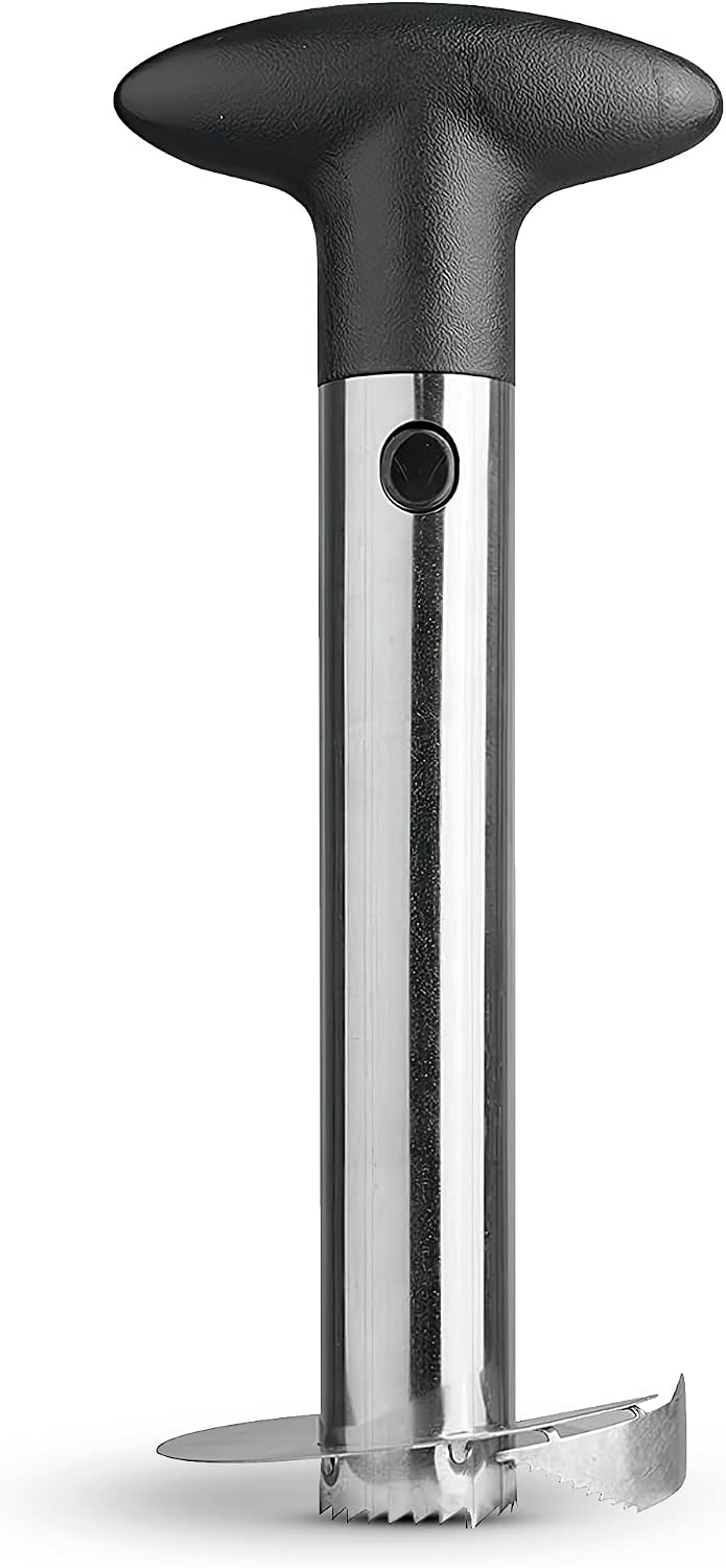 Pineapple Corer And Slicer Tool, Stainless Steel Pineapple Core Remover with Non Slip Handle