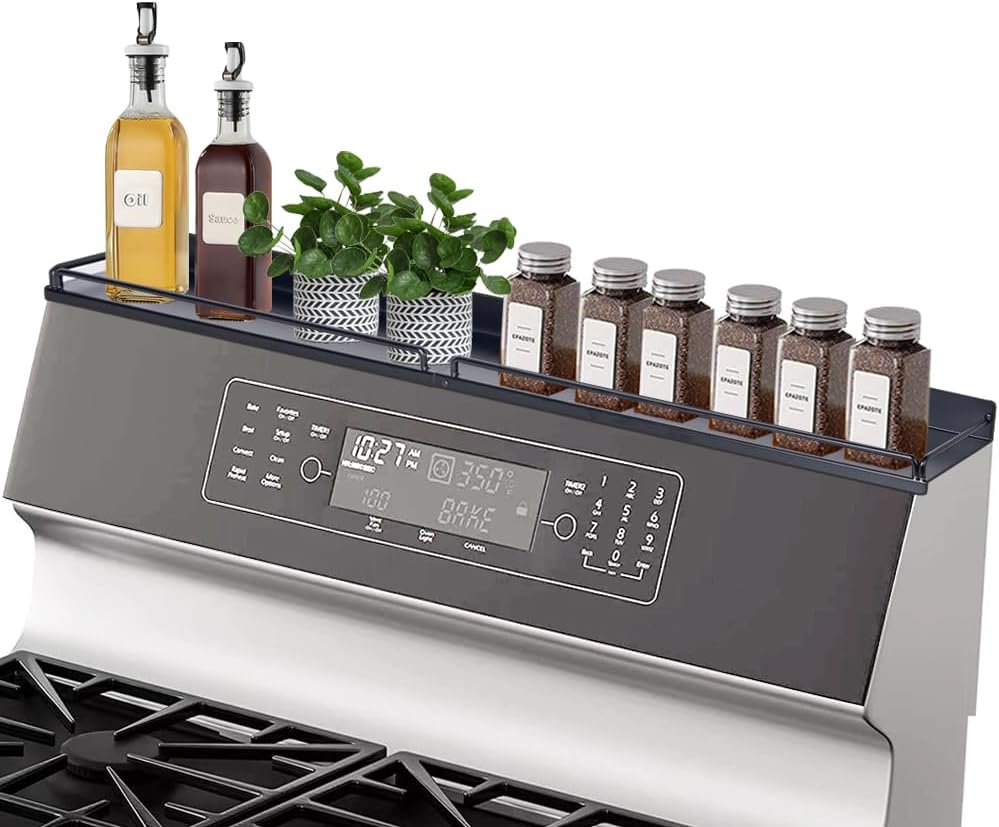 30''Stove Top Shelf for Kitchen Stove,Flat Top Stove Organizer