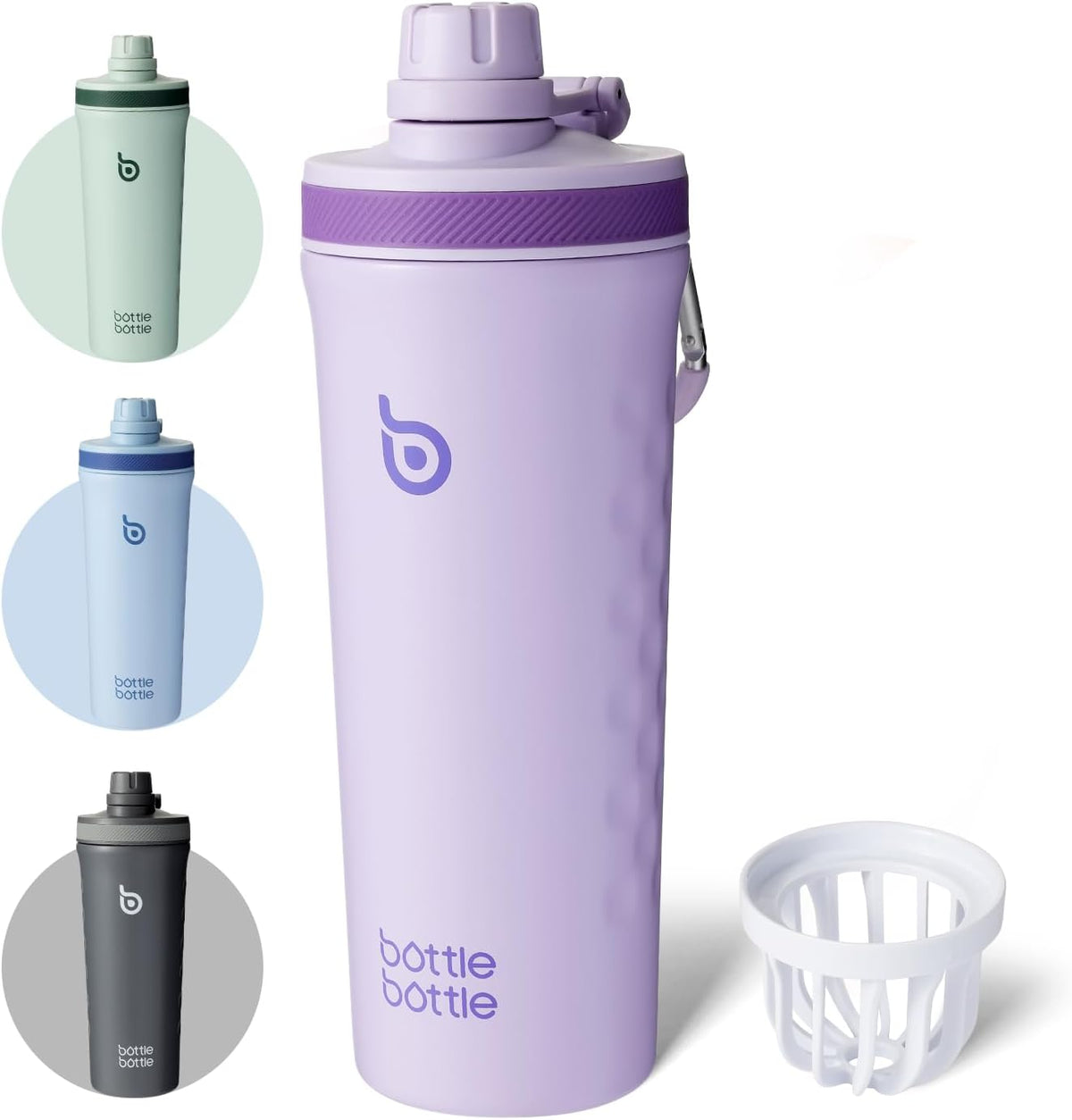 26 oz Shaker Bottle Protein Shaker Purple