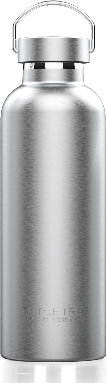 26OZ Vacuum Insulated Stainless Steel Water Bottle, Double Wall Wide Mouth Lids Keeps beverage Hot or Cold Sweat Proof