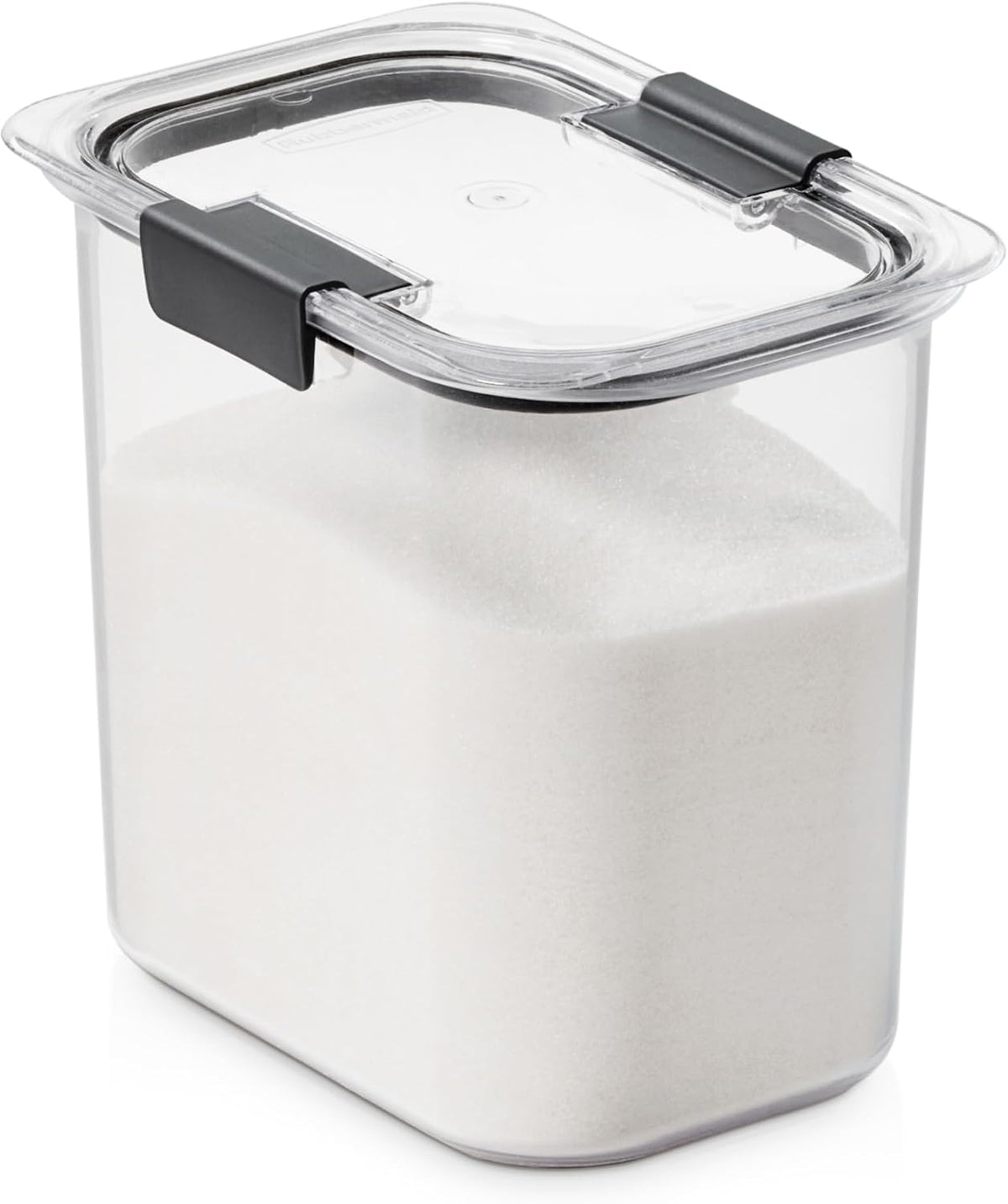 Brilliance 12-Cup Airtight Food Storage Container, Perfect for Pantry Staples, Clear/Grey
