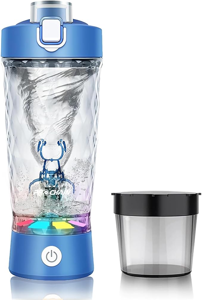 PROCHAIN Electric Protein Shaker Bottle, Protein Shakes Mixer, Portable Pre Workout Self Mixing Cup, Made with BPA-Free Tritan, 22oz