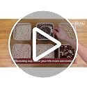 Large Airtight Food Storage Containers 5.2L / 195oz, 4pcs Pantry Kitchen Organizers and Storage for Flour, Sugar, Baking Supplies, BPA Free, Plastic Flour Containers with 20 Labels & Maker