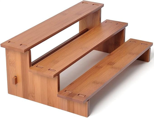 Cabinet Spice Organizer, Spice Organization for Cabinet, 1, Dark Bamboo