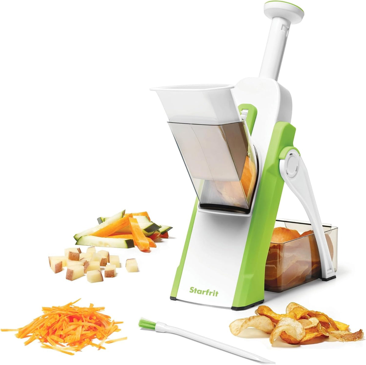 Pump'n'Slice Vertical Mandoline, Food Slicer & Chopper, Safe