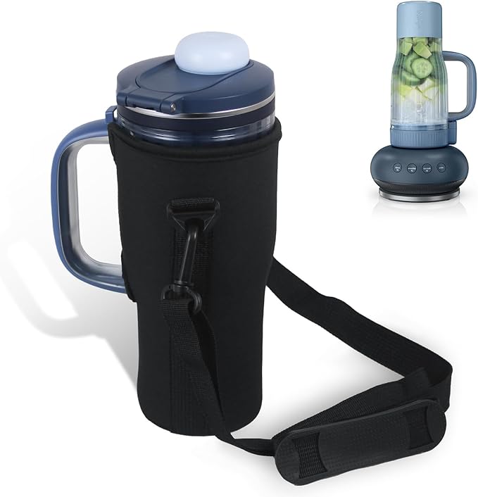 Blender Storage Sleeve Bag for Ninja BlendBOSS Personal Smoothie Blender 26oz, Waterproof Insulated Neoprene Blender Travel Bag Holder Sleeve with Adjustable Shoulder Strap
