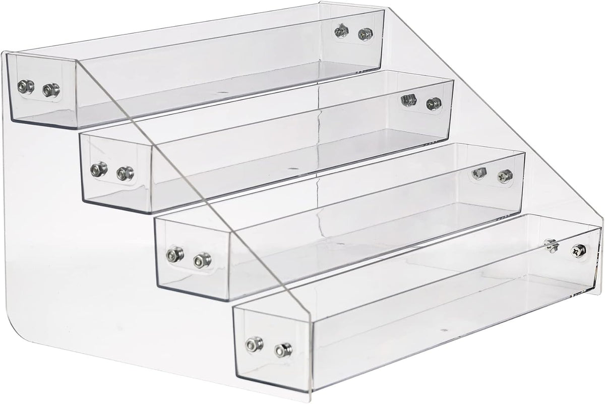 Acrylic Spice Rack, Tiered Spice Rack Shelf Seasoning Organizer
