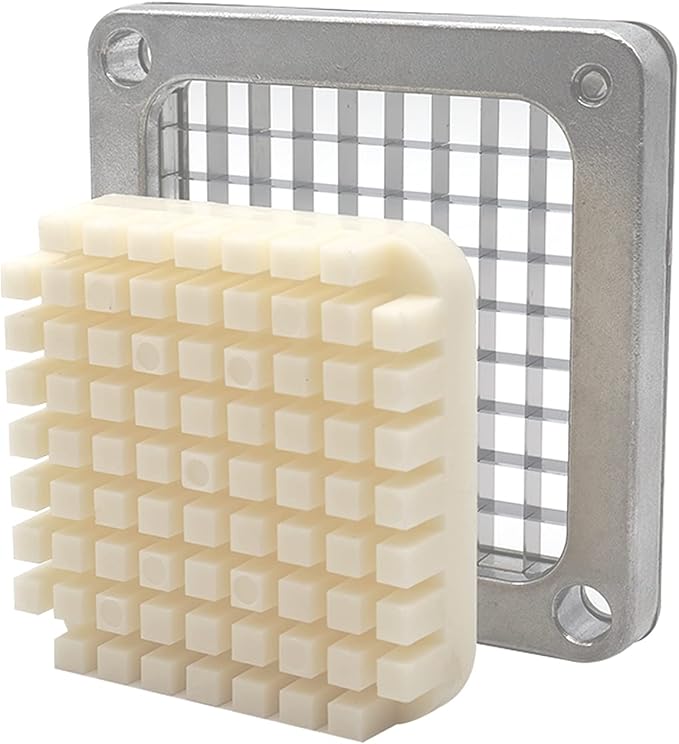 3/8" Stainless Steel Replacement Blade for Commercial Vegetable Chopper Dicer Fruit Cutter, Interchangeable Blade Block Set Pusher Block