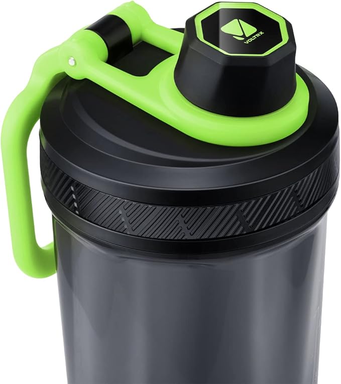VOLTRX Shaker Bottle, Gallium USB C Rechargeable Electric Protein Mixer, Shaker Cups for Protein and Meal Replacement Shakes, BPA Free, Made with Tritan, 20oz