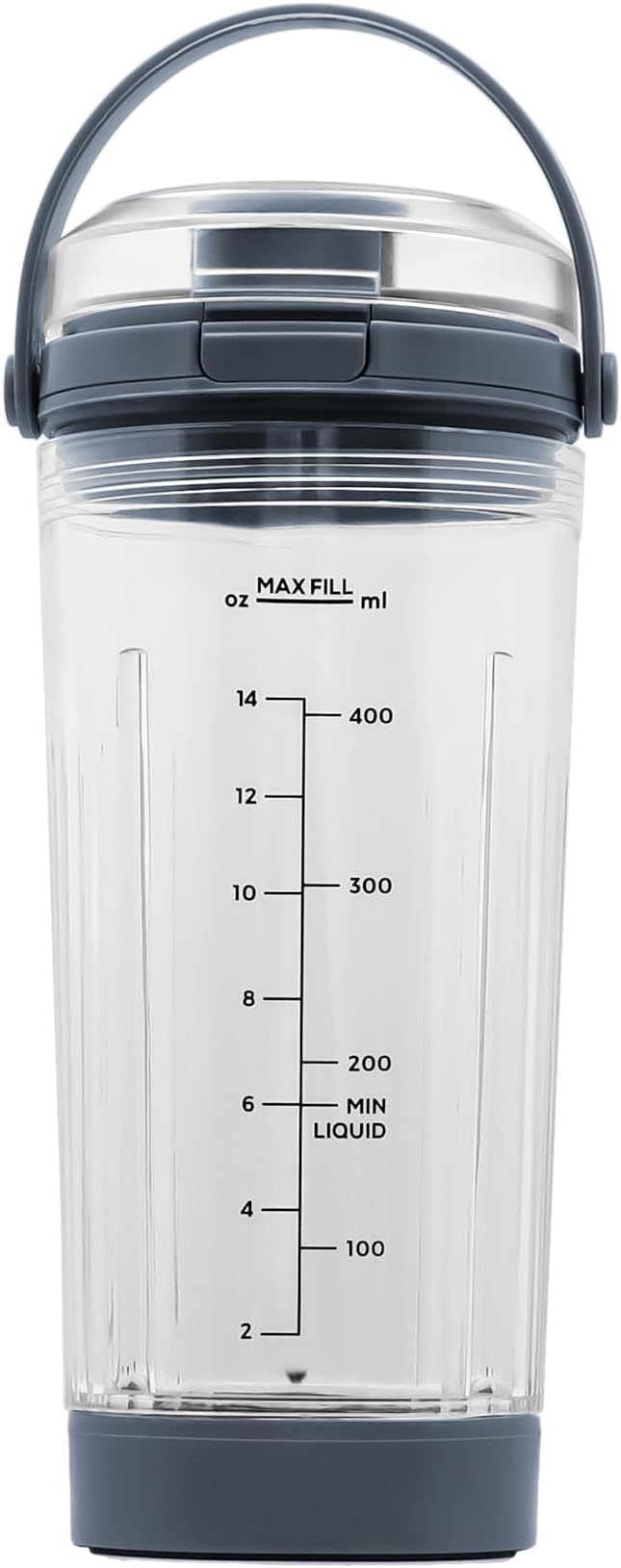 18 oz Vessel Replacement Compatible with Ninja Blast Portable Blender, Replacement 18oz Cup with Sip Lid & Bottom Cap for Ninja Portable Blenders BC151BK BC151NV BC151WH BC151CR BC151EM, PC,Blue