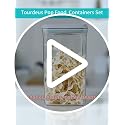Airtight Food Storage Containers, 10-Piece, 5 Sizes, Pop-Top Lids