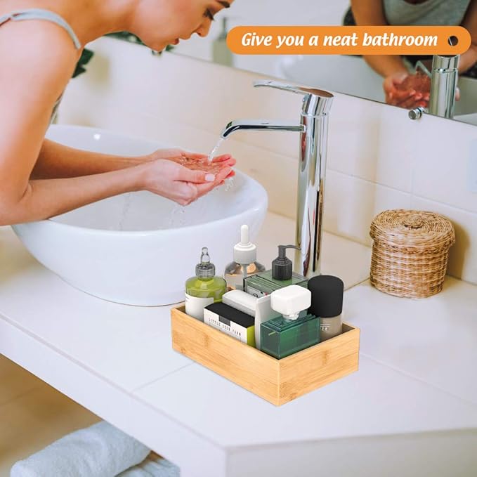 Bamboo Kitchen Drawer Organizer, 9"6"2.5"
