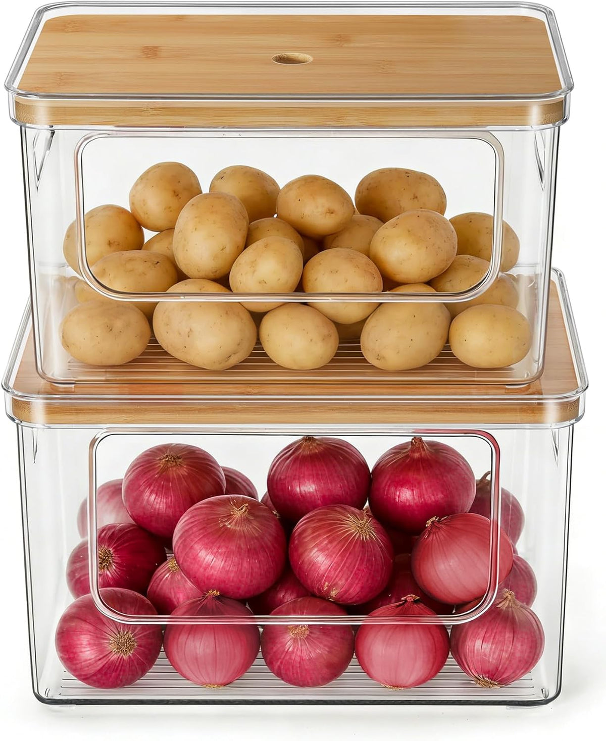 Potato and Onion Storage Bin for Pantry Organizer, Veggie Container