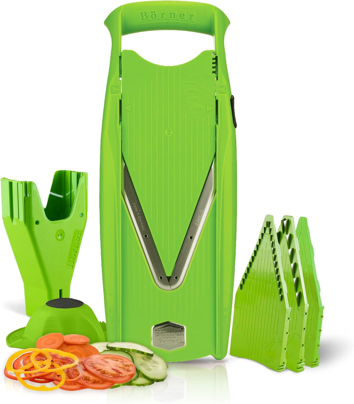 Borner V Power Vegetable Mandoline Slicer, Handheld Food Slicer 10-In-1 Kit
