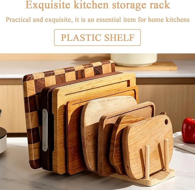 Pot Lid Organizer, Sturdy Plastic Pan Lid Organizer Rack