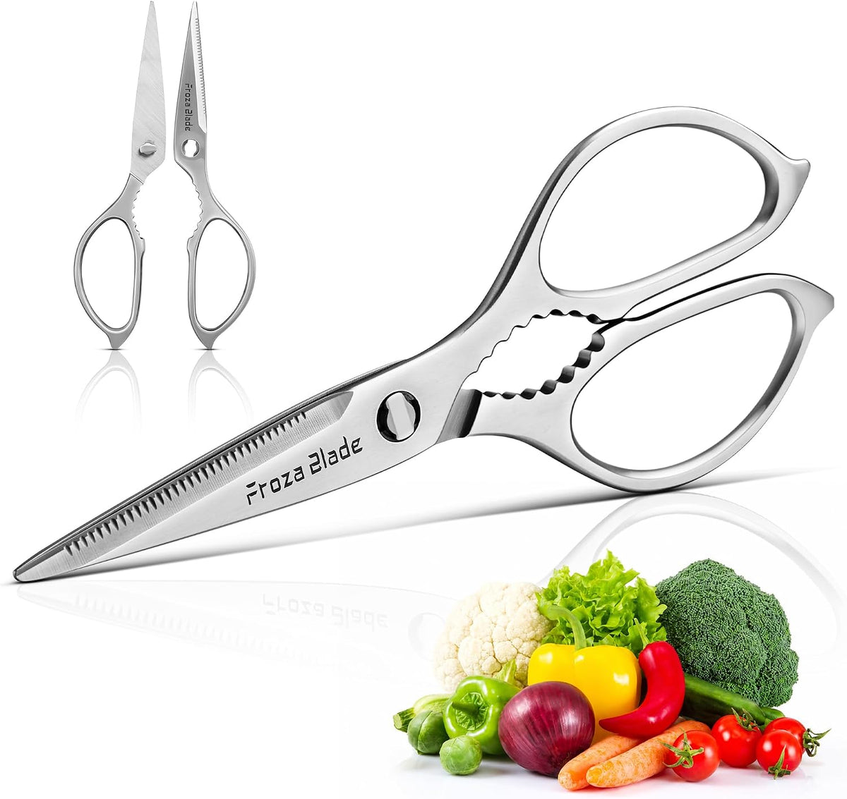 Small Kitchen Scissors, Come Apart Kitchen Shears All Purpose for Food