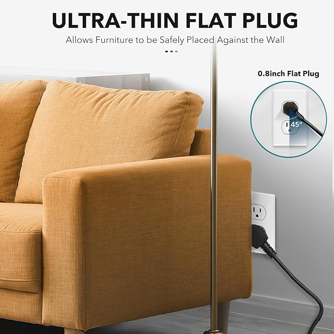 Clear Power 2-Outlet Power Strip with 3 USB Ports(1 USB-C), Flat Plug, 6 ft Power Cord, Compact USB Charging Hub, Desktop Charging Station with USB C, Black, DC3S-1202-DC