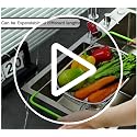 Tenta 5 Quart Over Sink Strainer Colander Basket Stainless Steel For Kitchen collapsible colander, Dishwasher Safe Draine Strain Fruits,Vegetables,Pasta,Greens.