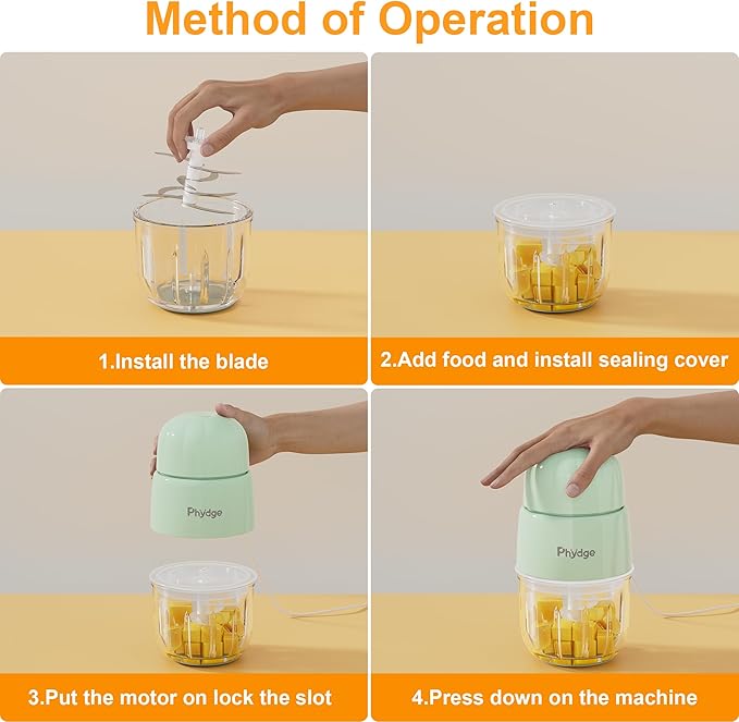 Baby Food Maker, Green Baby Food Blender, 10oz Baby Food Puree Maker, Food Processor for Baby Foods Fruit Vegetable Meat, 10-Second Quick Soft Food Prep for Baby