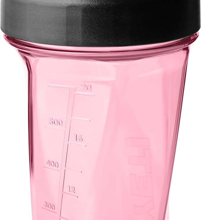YETI Yonder Helimix Vortex Blender Shaker Bottle Holds up to 27oz | No Blending Ball or Whisk | USA Made | Portable Pre Workout Whey Protein Drink Shaker Cup | Dishwasher Safe, Tropical Pink
