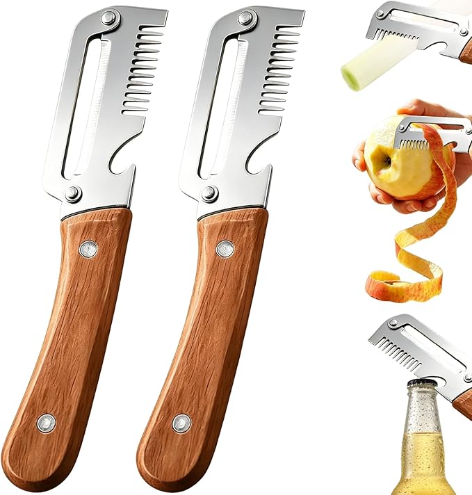Vegetable Peeler, Multifunctional Vegetable Peeler, Stainless Steel Peeler, Peelers for Kitchen (Color-2PCS)