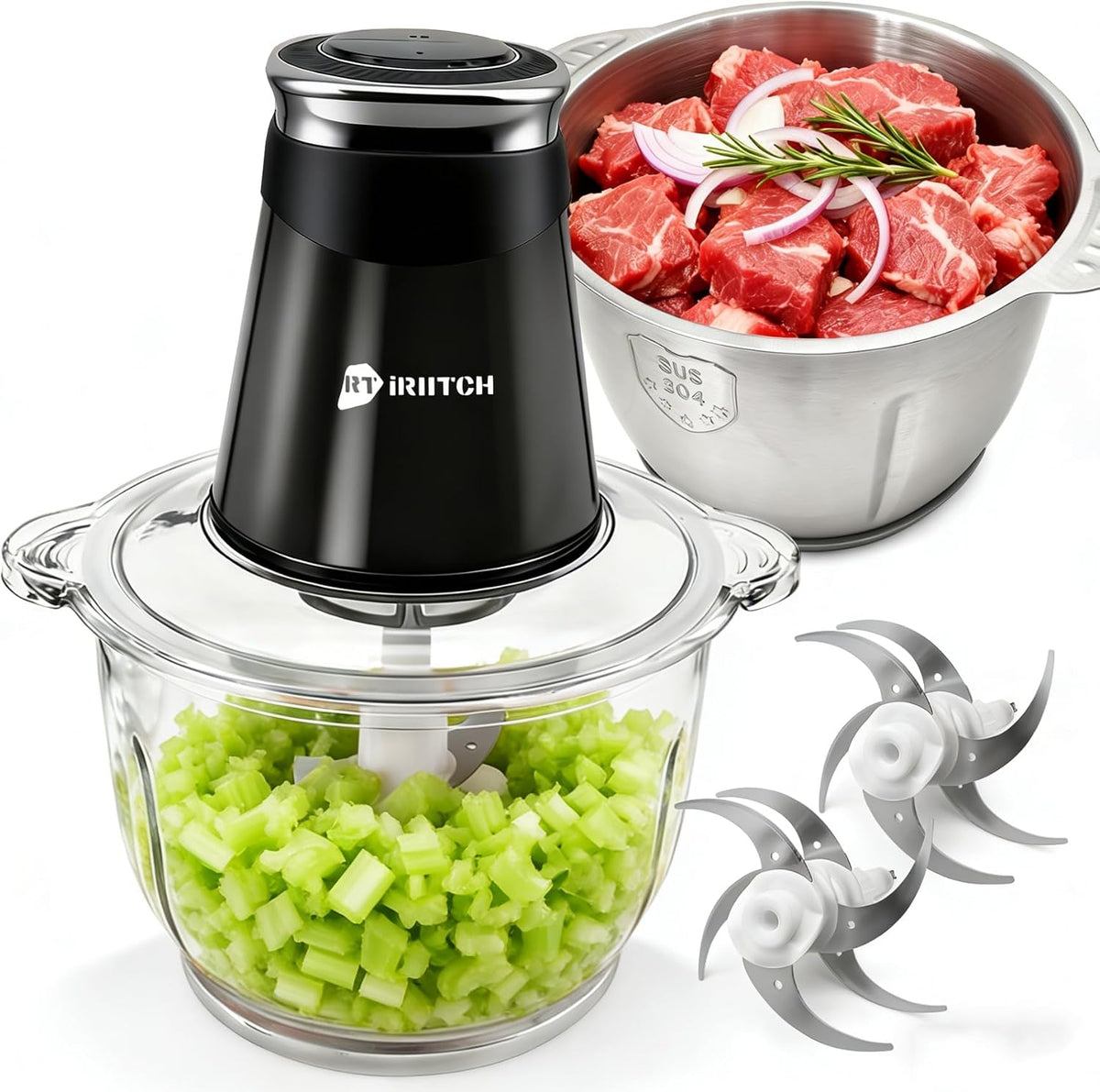 Food Processor, 500W Electric Food Chopper