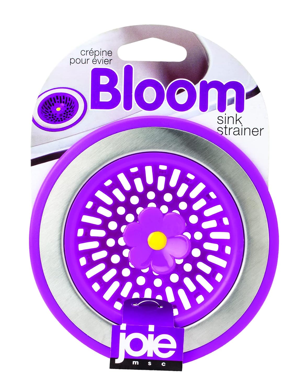 Bloom Kitchen Sink Strainer Basket, Fits All Standard Sinks, Stainless Steel, Cute Garbage Disposal Drain Cover, 4.5-Inch, Flower, Colors May Vary
