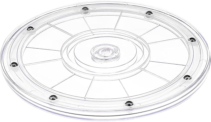8 inch Lazy Susan Turntable, Acrylic Lazy Susan for Spice Racks, Plastic Revolving Lazy Susan for Table top Storage Makeup Pantry