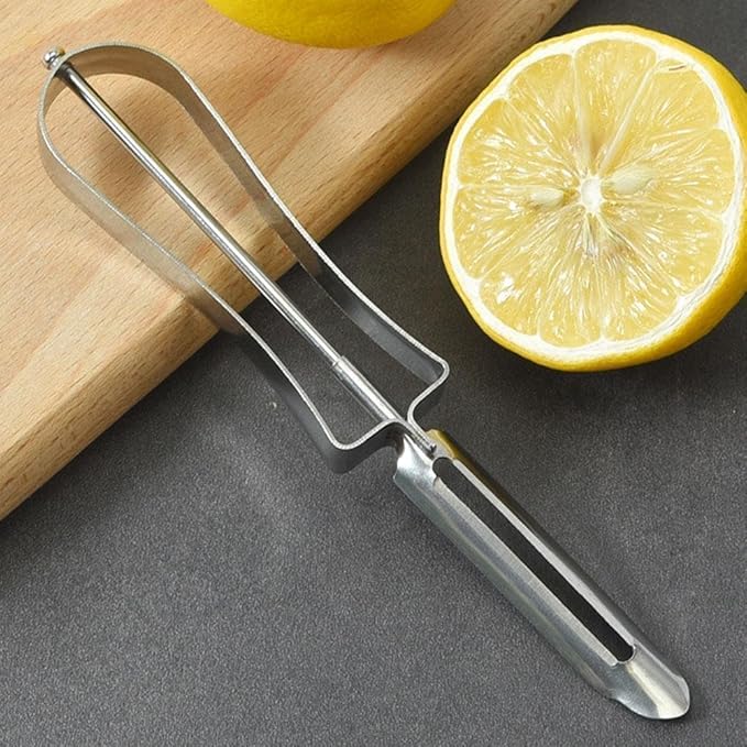 2Pcs Stainless Steel Rotary Peeler Multi-function Peeling Knife,potato Carrot Hand Peeler Food Fruit Vegetable Cutter Kitchen Tools,Home Kitchen Outdoor Peelers Utensils and Gadgets