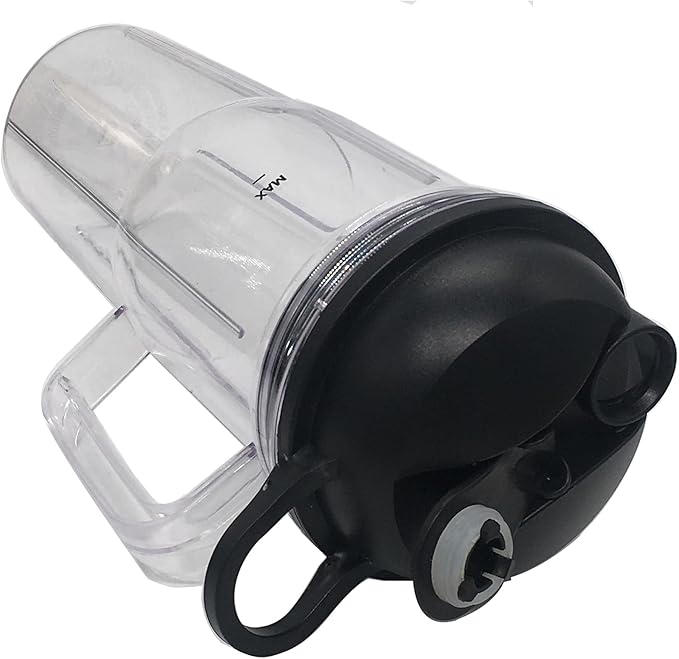 Replacement Juicer personal jar 24oz handle cup with to go lid,Compatible with nutribullet Ultra Plus+ Compact Kitchen System：NB50550AK/NB20550/NB30500MC/Ultra （NB50500IN）/Ultra Deluxe（NB80500）