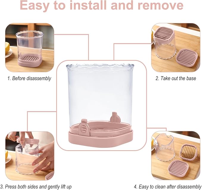 Strawberry Slicer：Fruit Slicer Cup Veggie Salad Speed Cutter for Strawberries Egg Banana Mushroom Cucumber Kiwi the Kitchen Portable Slicing Tool (Pink)