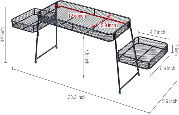 MyGift Over the Sink Shelf Black Metal Organizer Rack, 3 Tiered Bathroom or Kitchen Sink Storage Display Caddy