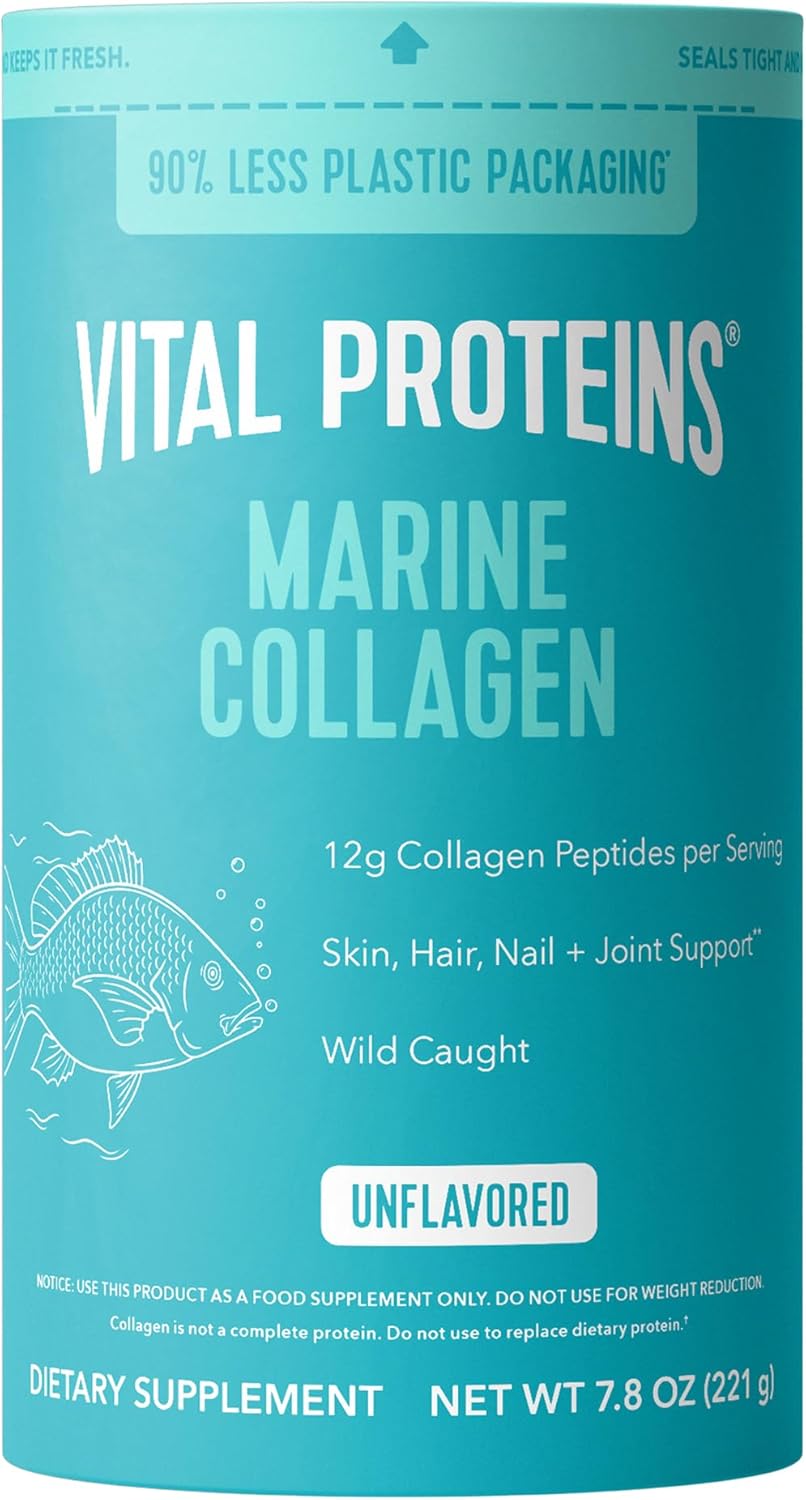 Marine Collagen Peptides Powder Supplement, 7.8oz