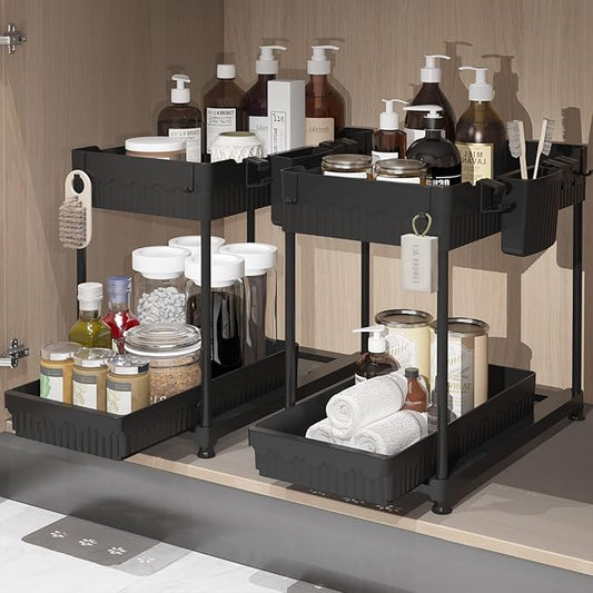 2 Packs Under Sink Organizer, 12.85 Inches