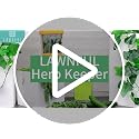 2 Pack Fresh Herb Keeper for Refrigerator, Clear BPA-Free Herb Saver, Storage Container for Cilantro, Parsley, Thyme, Mint & Asparagus, Preserver Keeps Fresh Herbs for 3 Times Longer