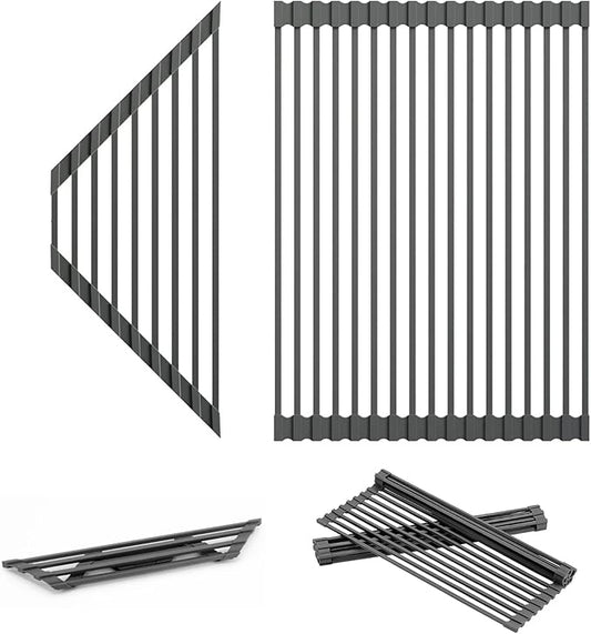 Dowell Over The Sink Roll-Up Dish Drying Rack, Full Silicone