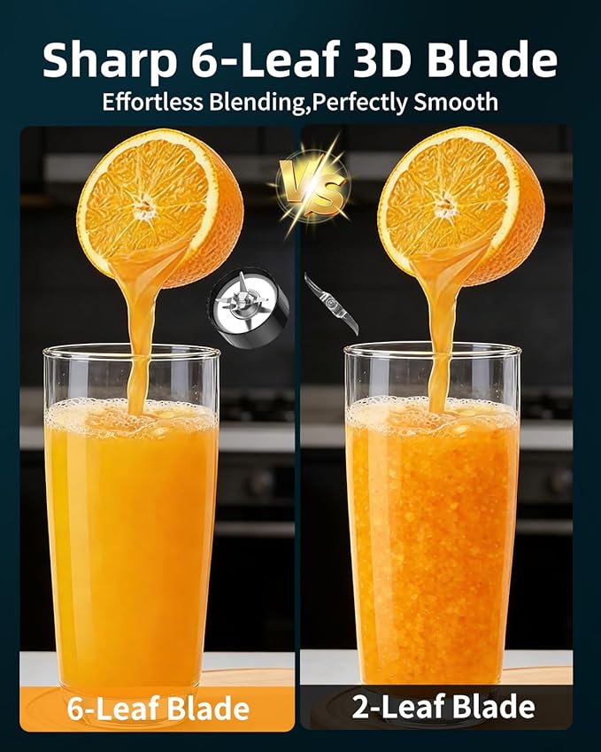 Blender for Smoothie, Abuler 1200W Personal Blender for Shake and Smoothies for Kitchen with 2 No-BPA 20oz Portable Cups, Single Serve Smoothies Maker Mixer for Juices, Nutritious Recipe